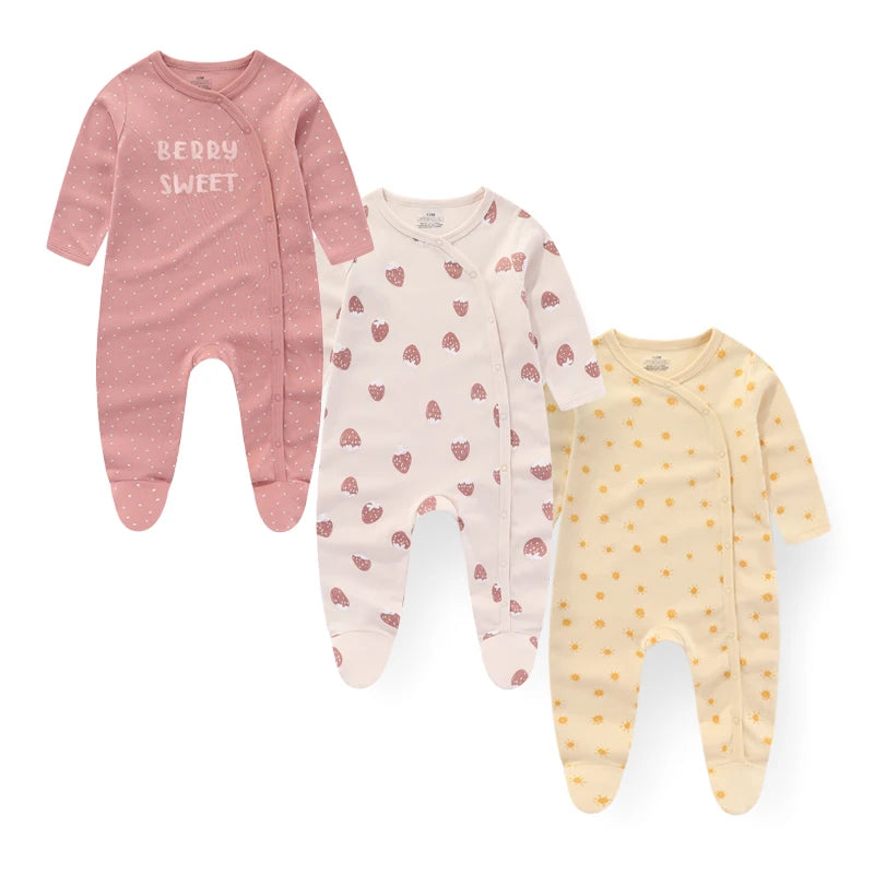 3PCS/Set Autumn Unisex Baby Rompers