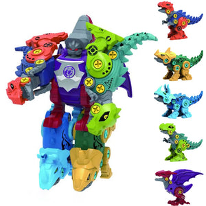5 IN 1 Children Assembly Dinosaur Transformation