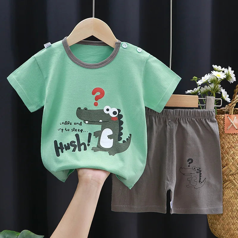 Cartoon Printed Clothing Pure Cotton Home Clothes