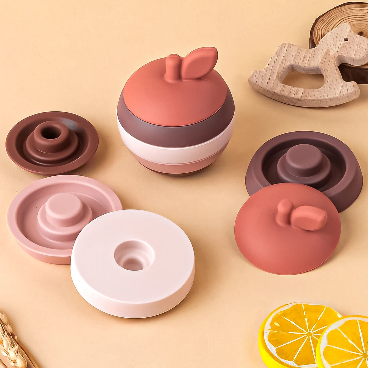 5Pcs/Set Silicone Building Block