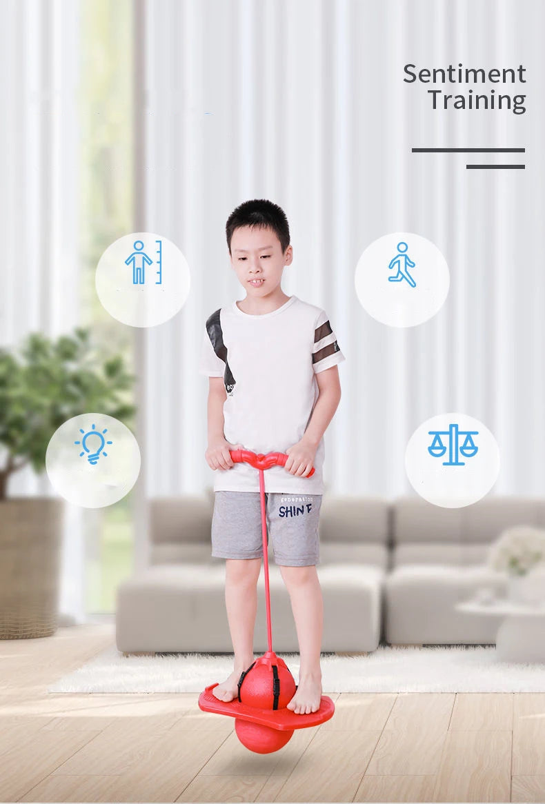 Bouncing Ball with Handle and Pump