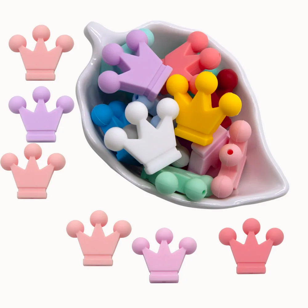 Food Grade Silicone Small Crown Beads