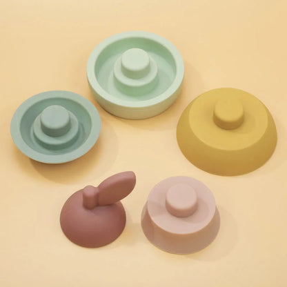 5Pcs/Set Silicone Building Block