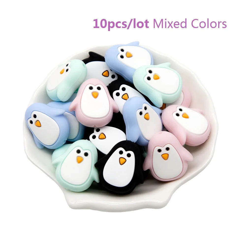 Silicone Teether Beads BPA Free Cartoon