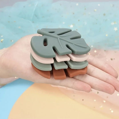 Cartoon Leaf Baby Silicone Teether