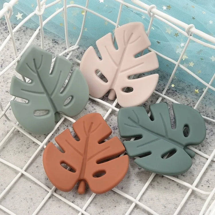 Cartoon Leaf Baby Silicone Teether