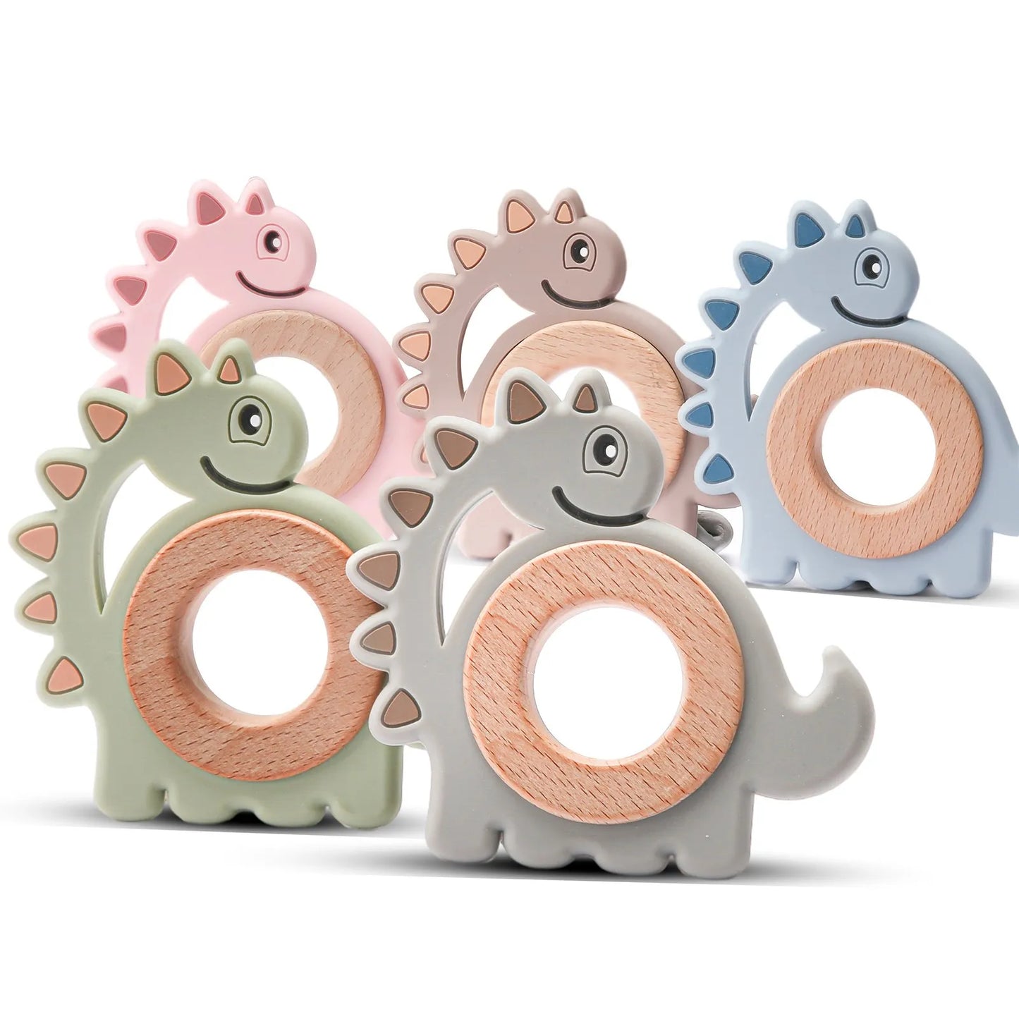 Silicone Wood Ring Teether
