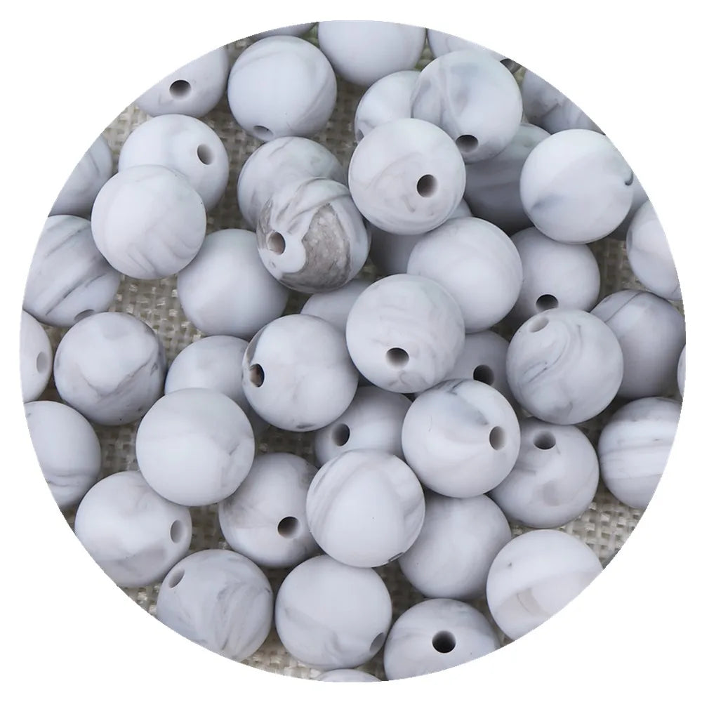 15mm Silicone Beads