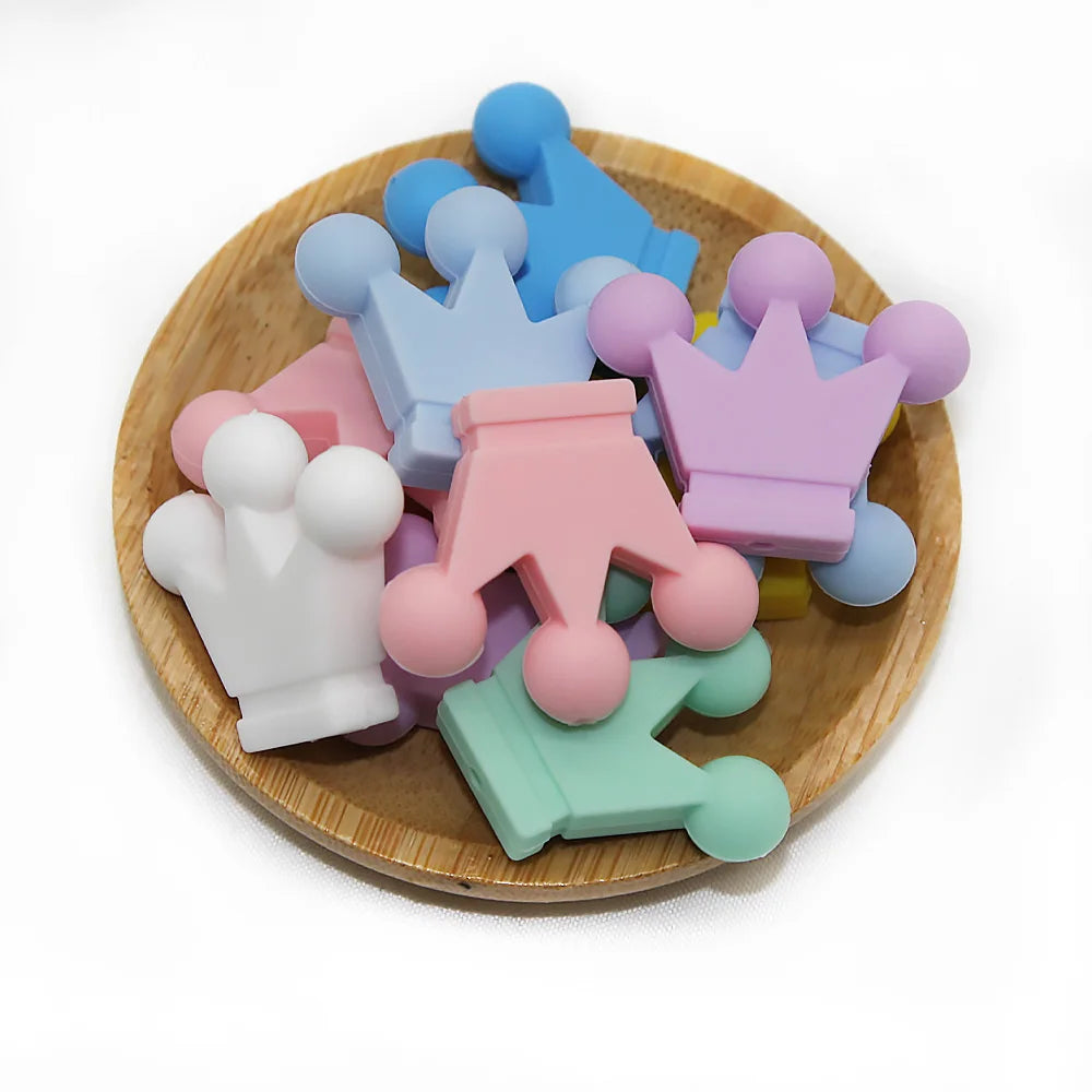 Food Grade Silicone Small Crown Beads