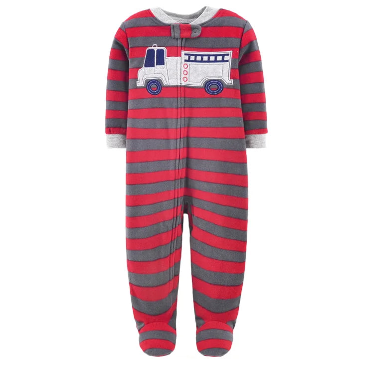 Winter Warm Newborn Romper Pajamas