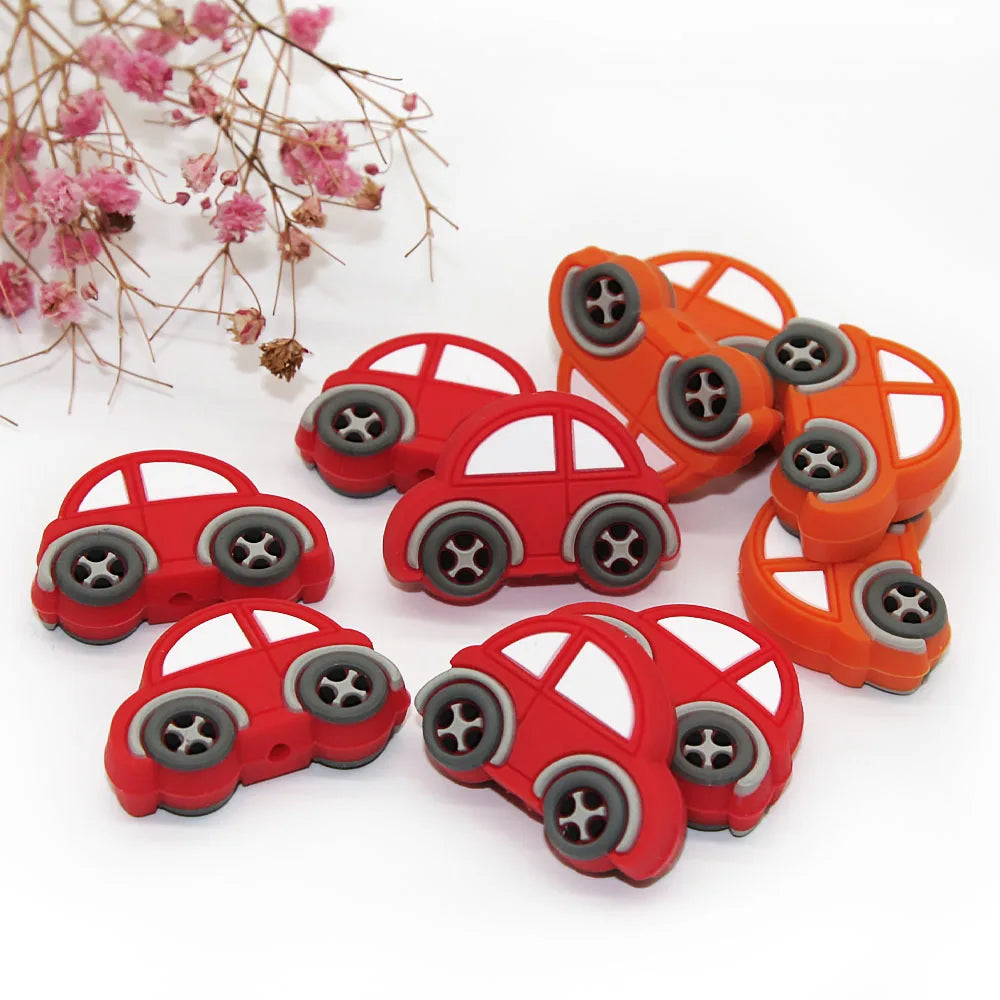 Silicone Teether Beads BPA Free Cartoon