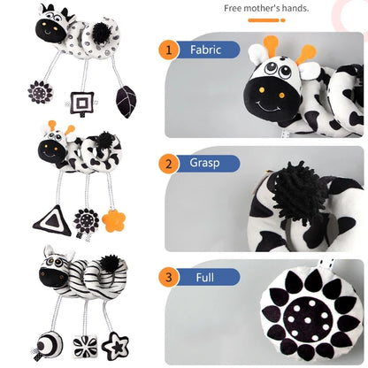 Sensory Baby Plush Rattle Toy