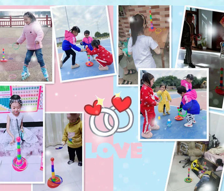 Children Throw Circle Game