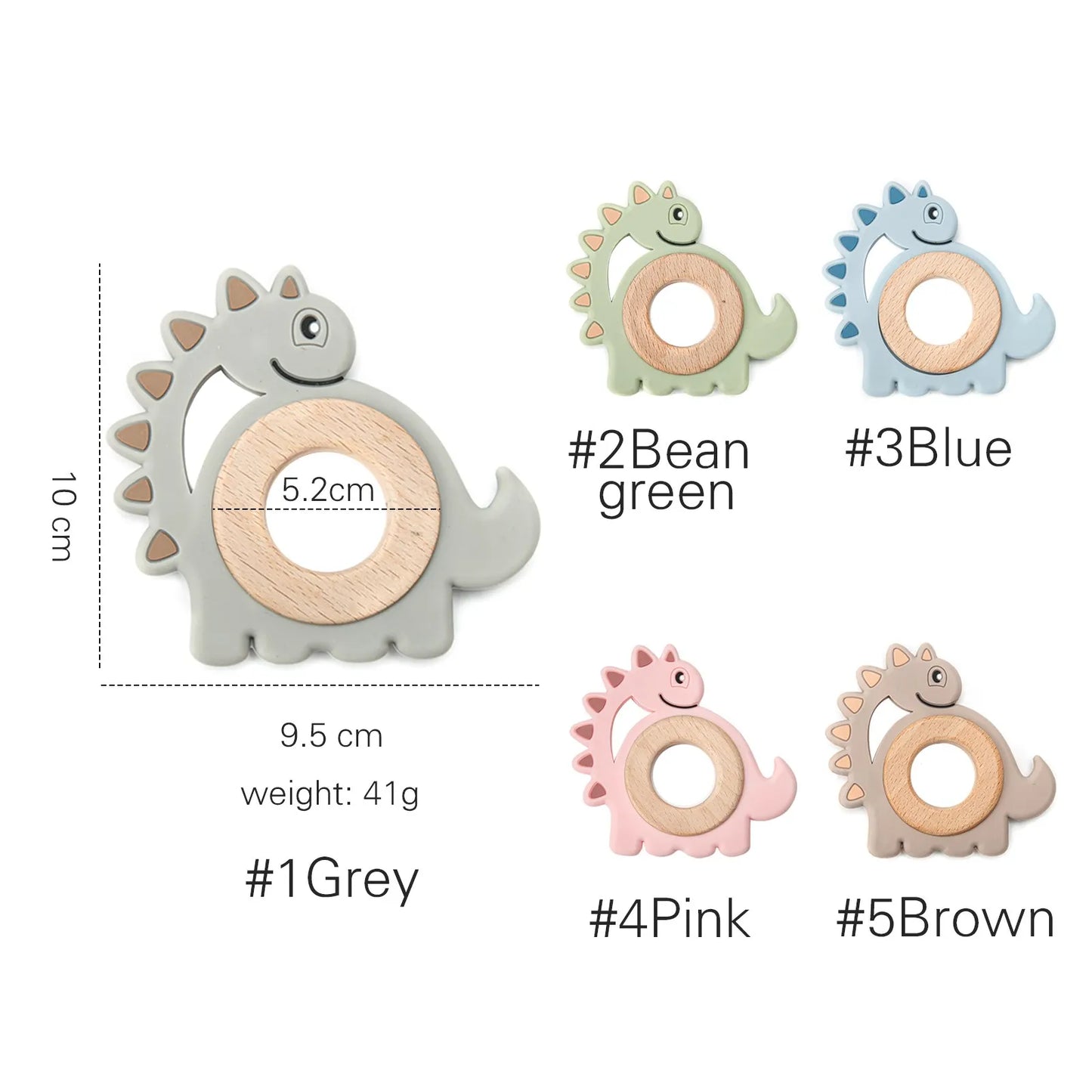 Silicone Wood Ring Teether