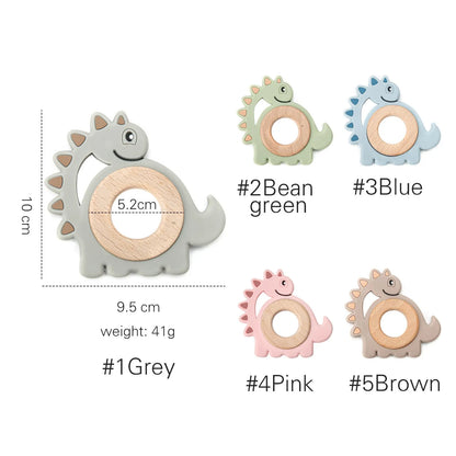 Silicone Wood Ring Teether
