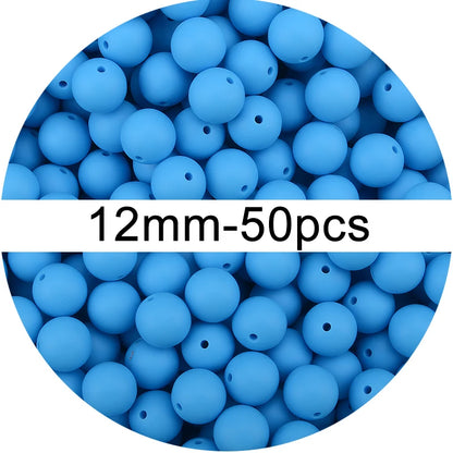 Silicone Beads 12mm 50pcs