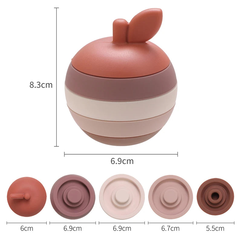 5Pcs/Set Silicone Building Block