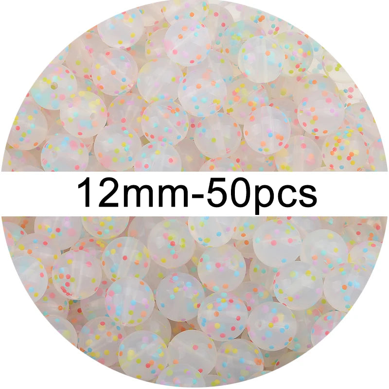 Silicone Beads 12mm 50pcs
