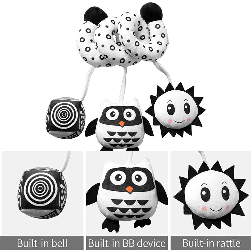 Sensory Baby Plush Rattle Toy