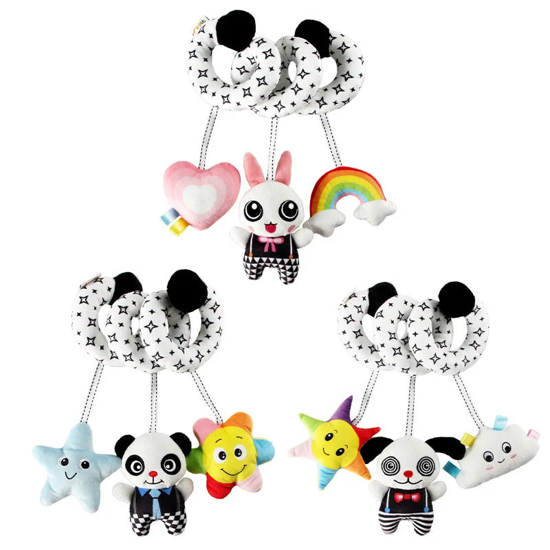 Sensory Baby Plush Rattle Toy