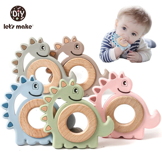 Silicone Wood Ring Teether