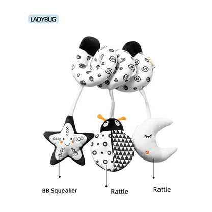 Sensory Baby Plush Rattle Toy