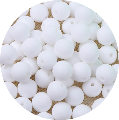 15mm Silicone Beads