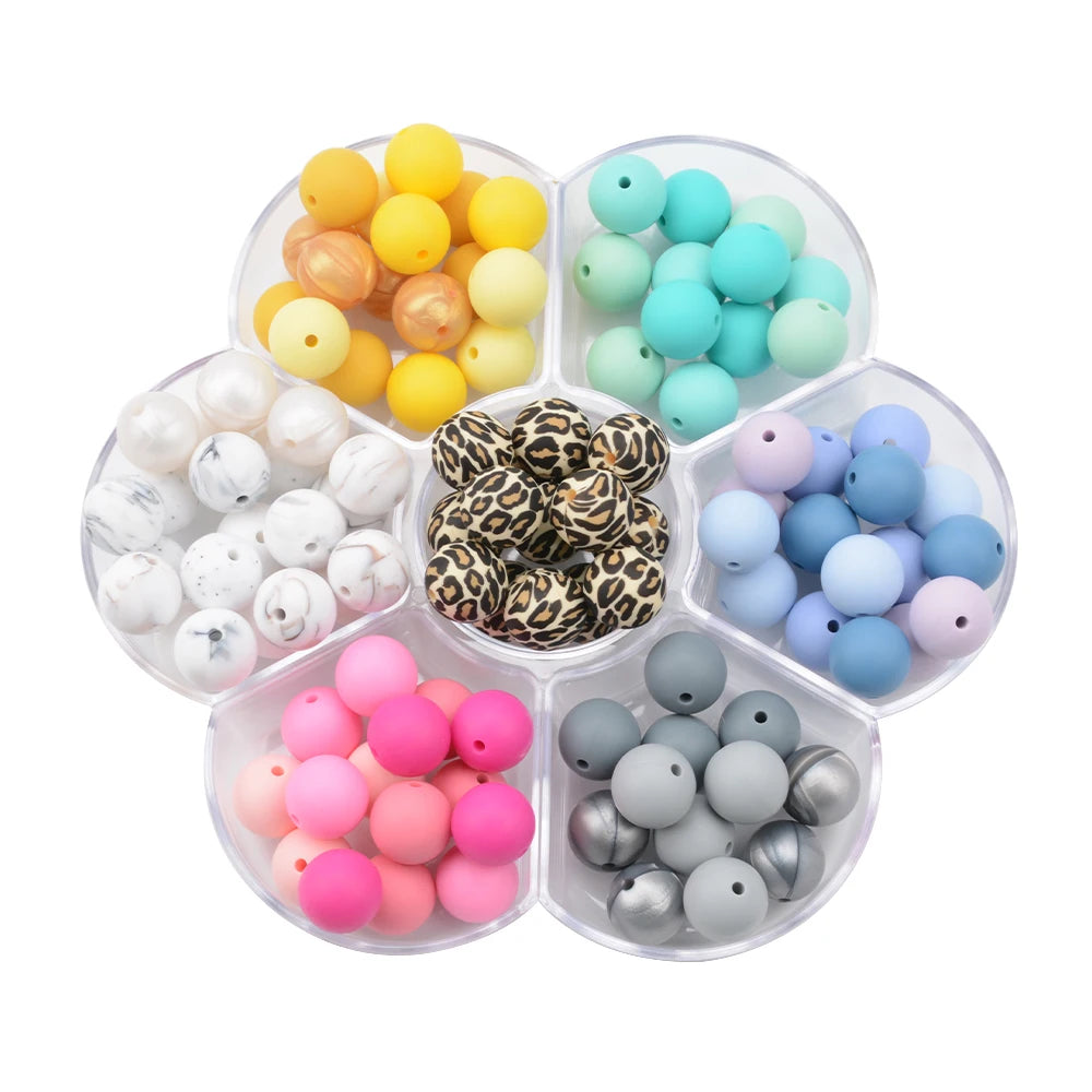 Silicone Beads 12mm 50pcs