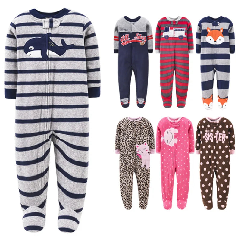 Winter Warm Newborn Romper Pajamas