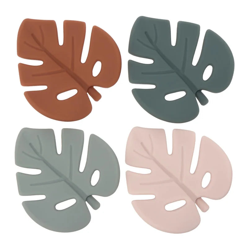 Cartoon Leaf Baby Silicone Teether