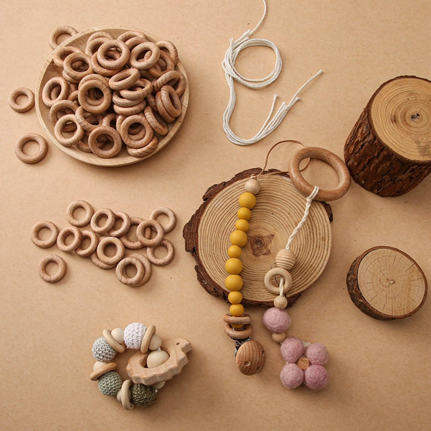 Wooden Rings Baby Beech Teether