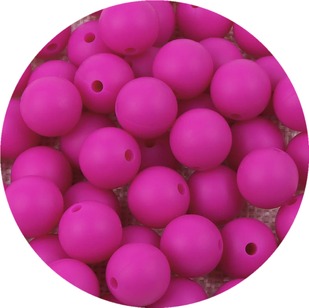 15mm Silicone Beads