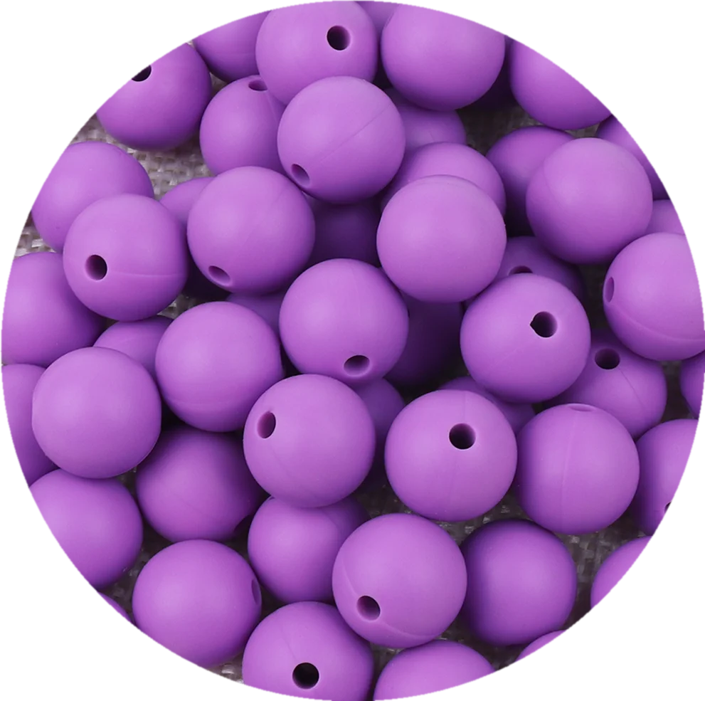 15mm Silicone Beads