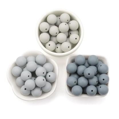 Silicone Beads 12mm 50pcs
