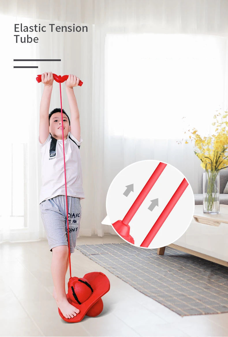 Bouncing Ball with Handle and Pump