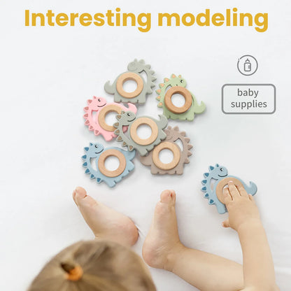 Silicone Wood Ring Teether