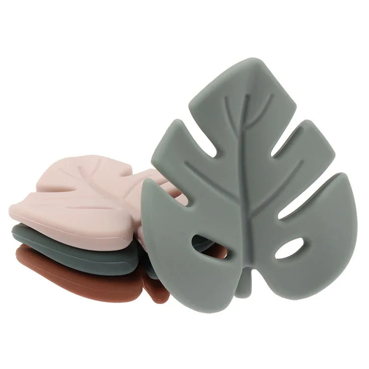 Cartoon Leaf Baby Silicone Teether