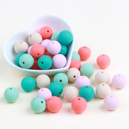 15mm Silicone Beads