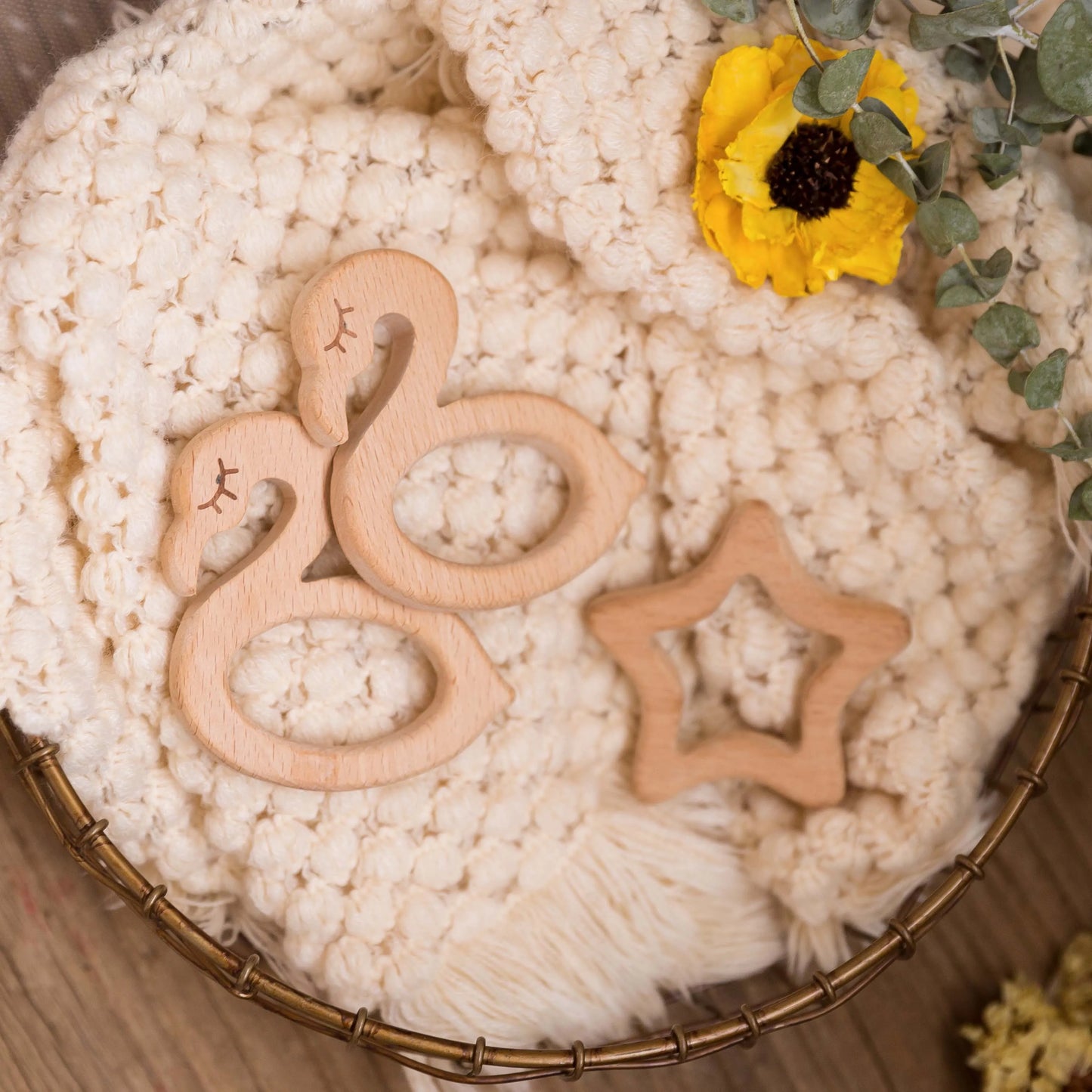 Wooden Teether Animal