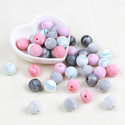 15mm Silicone Beads