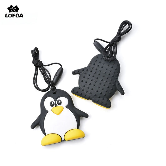 Silicone Cartoon Penguin Teether