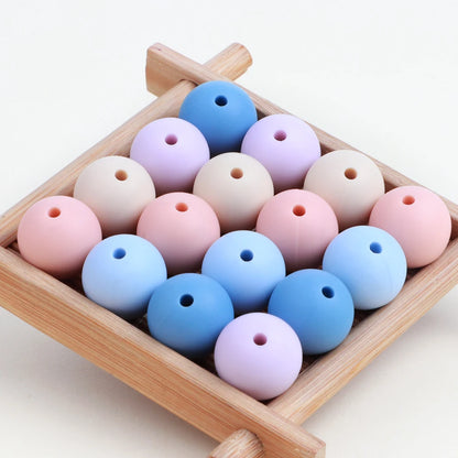 15mm Silicone Beads