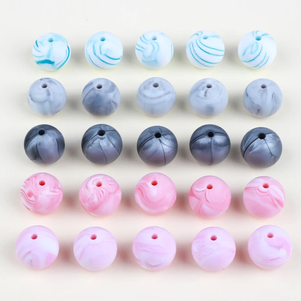 15mm Silicone Beads
