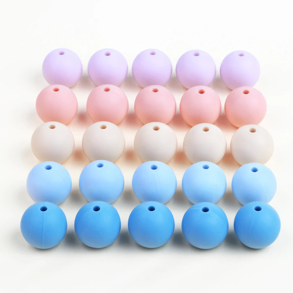 15mm Silicone Beads