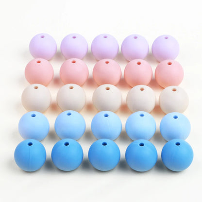 15mm Silicone Beads
