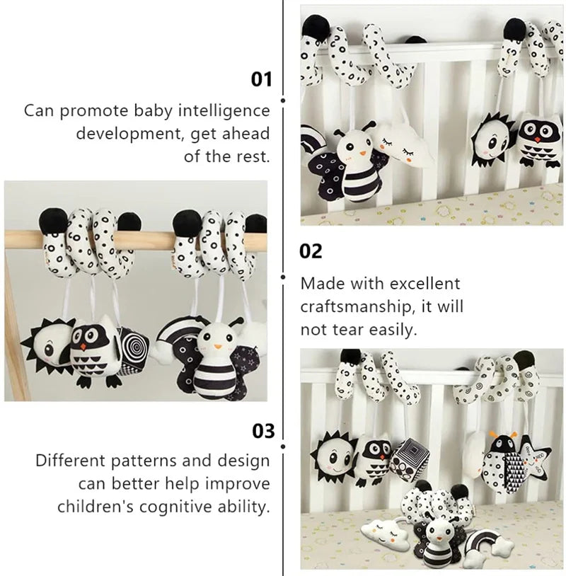 Sensory Baby Plush Rattle Toy