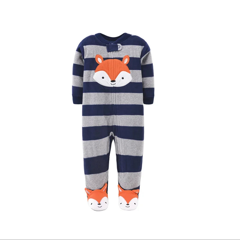 Winter Warm Newborn Romper Pajamas