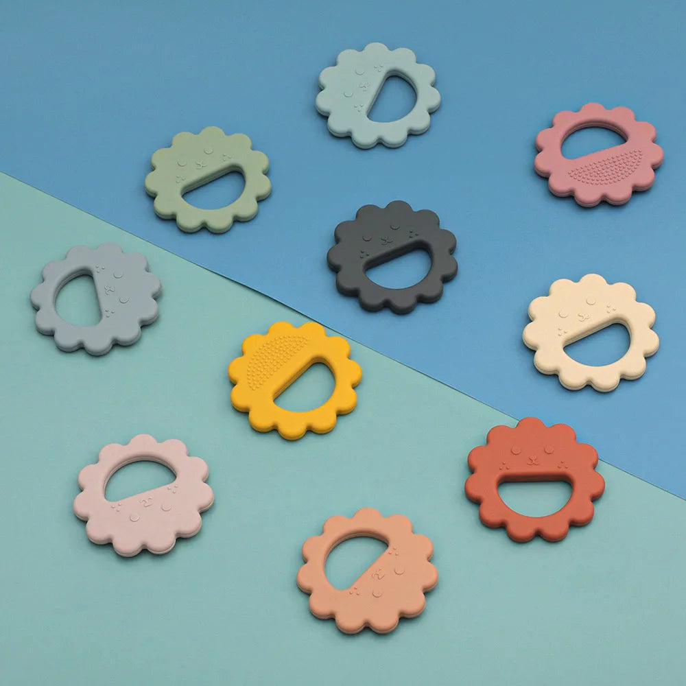 Cartoon Leaf Baby Silicone Teether