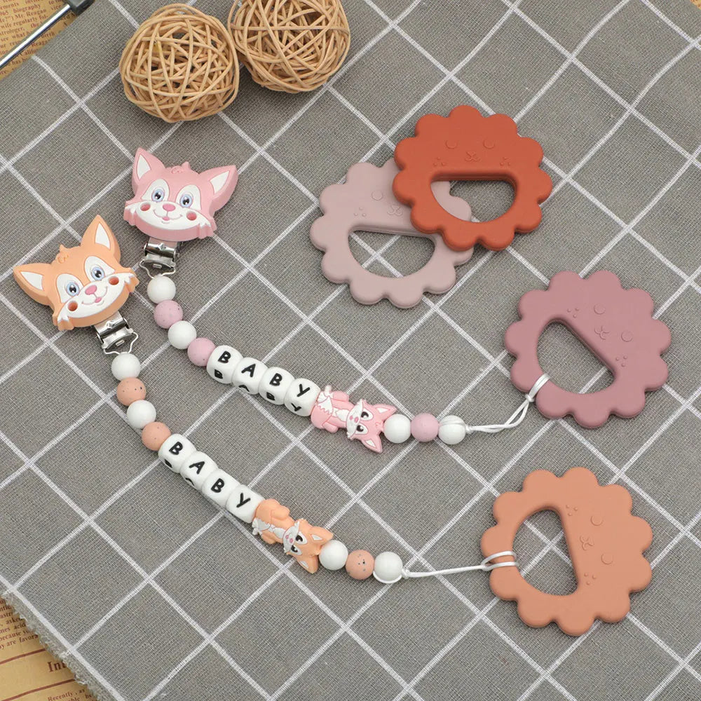 Cartoon Leaf Baby Silicone Teether