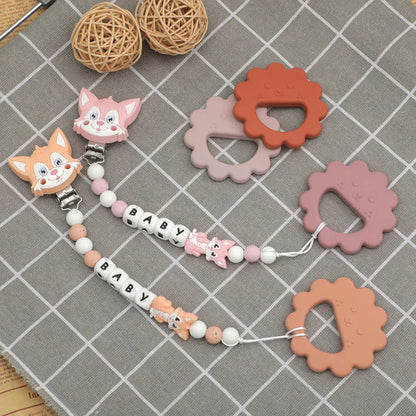 Cartoon Leaf Baby Silicone Teether